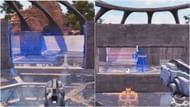 Place the teleportation device near the fence. (Image via Devolver Digital)